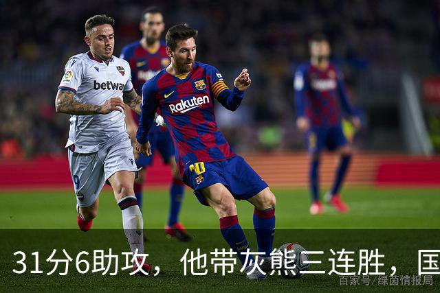 31分6助攻，他带灰熊三连胜，国王两连败